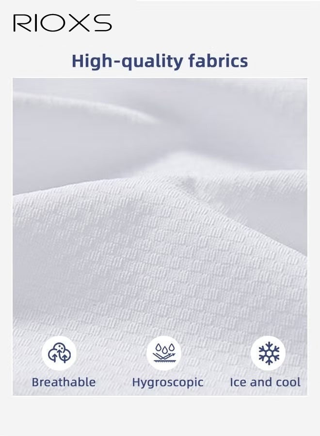 ريوكس ملابس رجالية بعامل حماية من الشمس UPF 50+ للرجال، سترة خارجية خفيفة الوزن بسحاب كامل بغطاء للرأس، معطف مريح بأكمام طويلة مسامية بأكمام طويلة مع فتحات للإبهام، مناسب للارتداء اليومي أو التدريب الرياضي أو الجري أو المشي لمسافات طويلة أو صيد الأسماك أو التسلق أو الأنشطة الخارجية الأخرى - Image 4