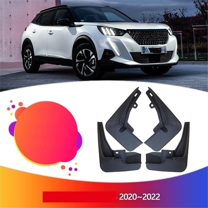 QASULER Car Mudguards for Peugeot 2008-2022 - Image 3
