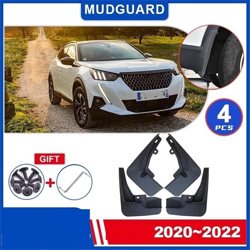 QASULER Car Mudguards for Peugeot 2008-2022 - Image 5