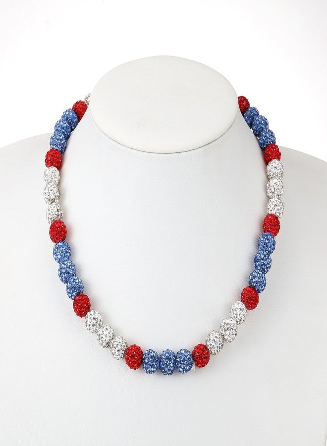 SKQIR Baseball Beaded Necklace for Men Bling Rhinestone Baseball Drip Accessories for Boys Sparkly Diamond Ice Collection Youth Baseball Chain Necklace Gifts for Baseball Player Team Lovers - Image 3