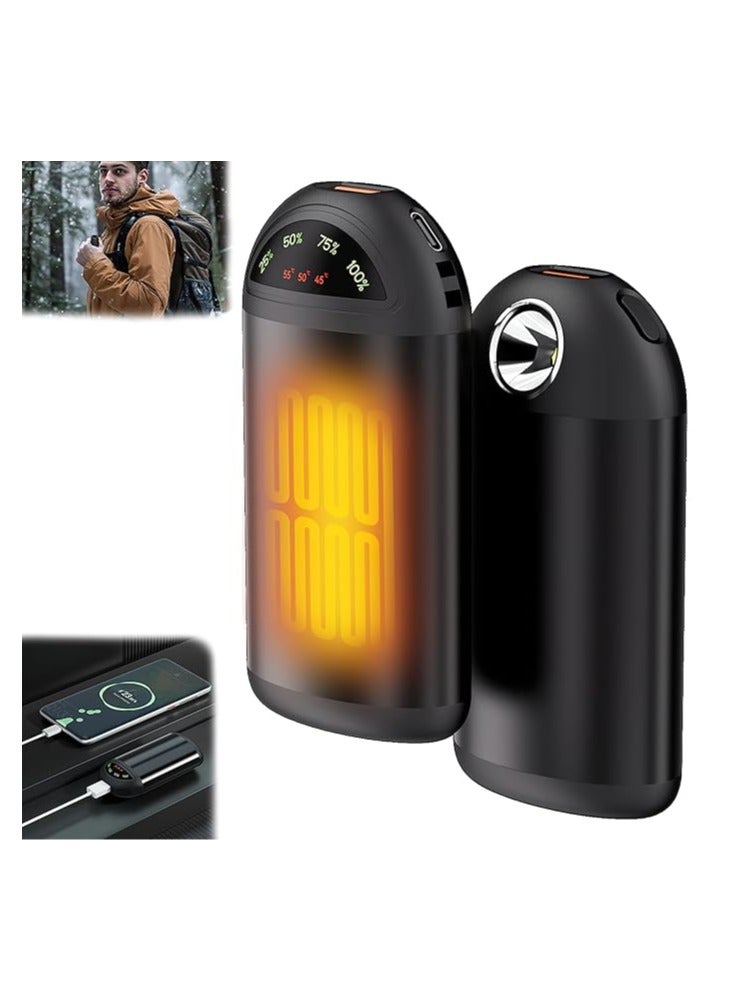 general Hand Warmer - Electric Hand Warmer with LED Display, Rechargeable 5000mAh Hand Warmer, 3 Levels of Heating, Portable Pocket Heater, Perfect for Winter, Camping, Travel - Image 1