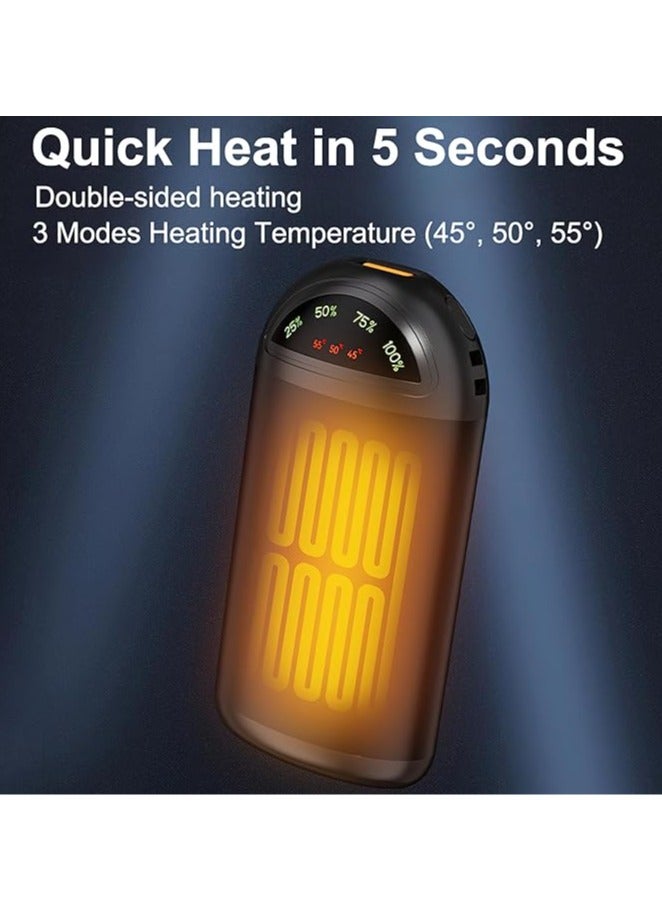 general Hand Warmer - Electric Hand Warmer with LED Display, Rechargeable 5000mAh Hand Warmer, 3 Levels of Heating, Portable Pocket Heater, Perfect for Winter, Camping, Travel - Image 2