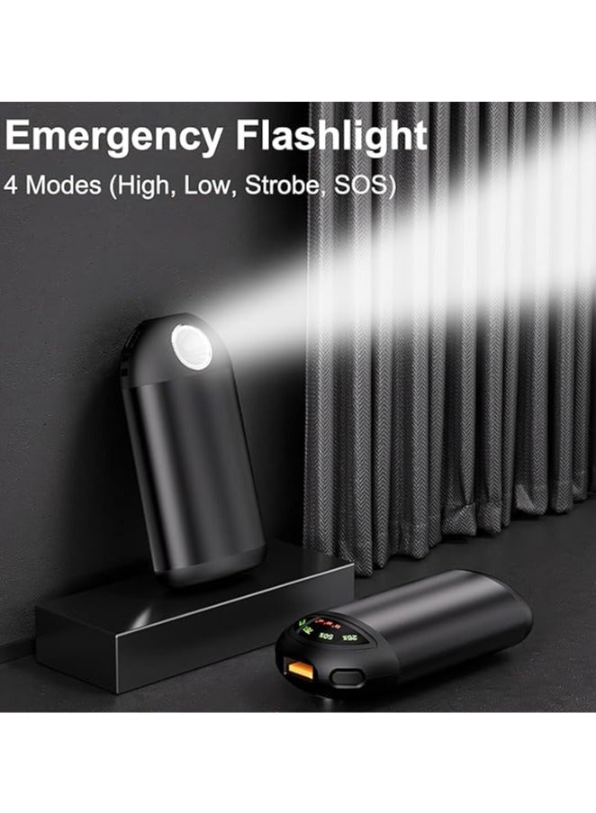 general Hand Warmer - Electric Hand Warmer with LED Display, Rechargeable 5000mAh Hand Warmer, 3 Levels of Heating, Portable Pocket Heater, Perfect for Winter, Camping, Travel - Image 3