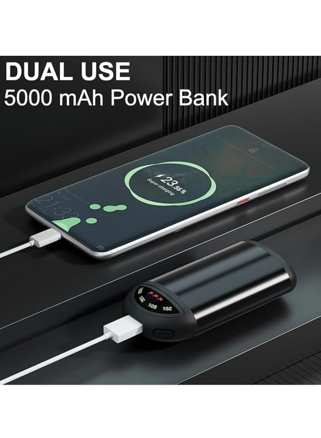 general Hand Warmer - Electric Hand Warmer with LED Display, Rechargeable 5000mAh Hand Warmer, 3 Levels of Heating, Portable Pocket Heater, Perfect for Winter, Camping, Travel - Image 4