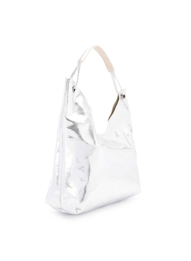 Mr.joe Mr Joe Silver Verne Faux Leather Hobo Shoulder Bag for Women -4139 - Image 2