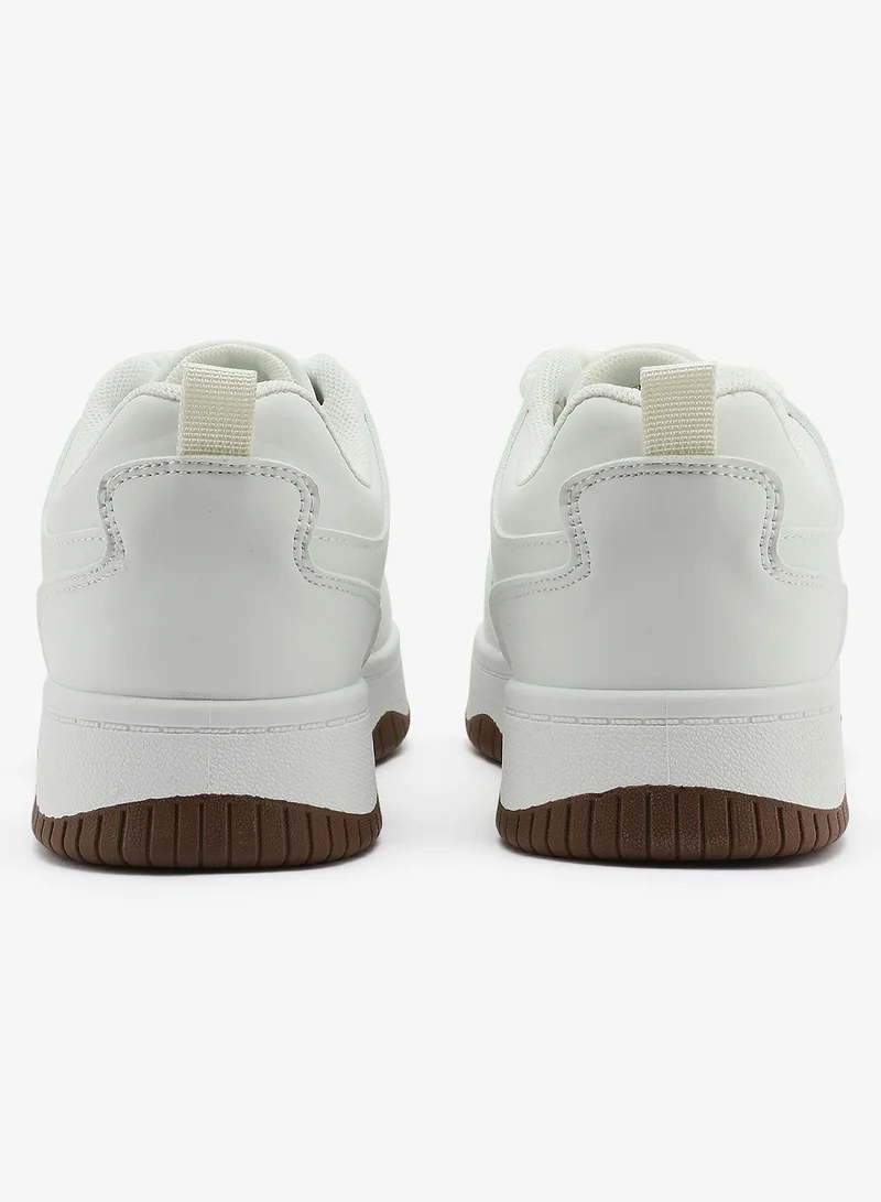 U.S. Polo Assn. white Women's  White Low-Top Sneakers - Style that Moves, Comfort Shoes that Lasts for Women | Best Price UAE