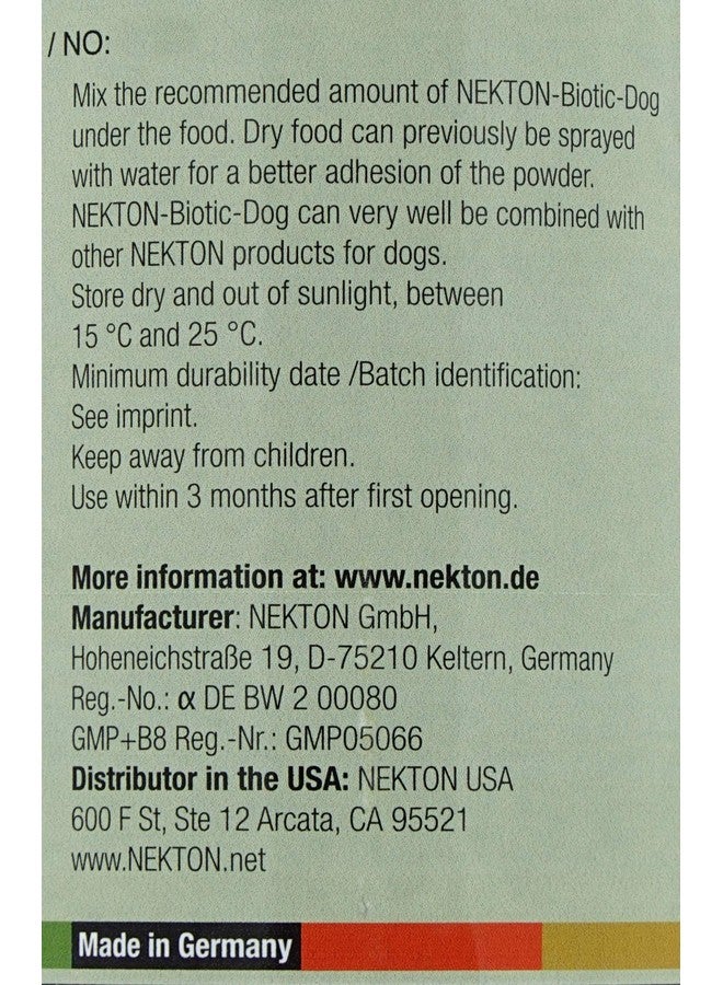 Nekton Biotic-Dog Probiotic Supplement for Dogs 40gm (1.4oz) - Image 3