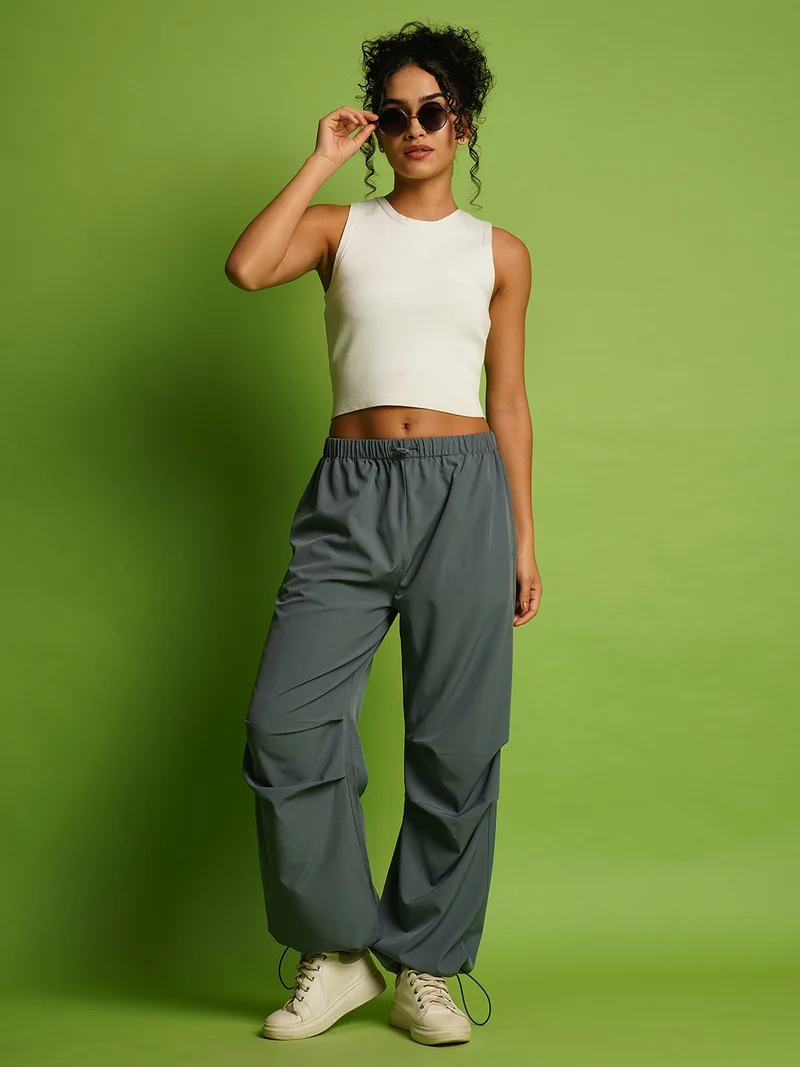 globus Women Loose Fit Parachute Trousers