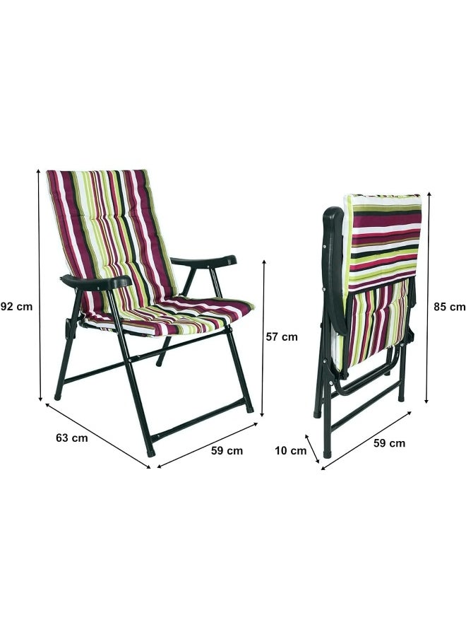 GO2CAMPS Foldable Camping Chair With Cushion Heavy Quality  - Image 2
