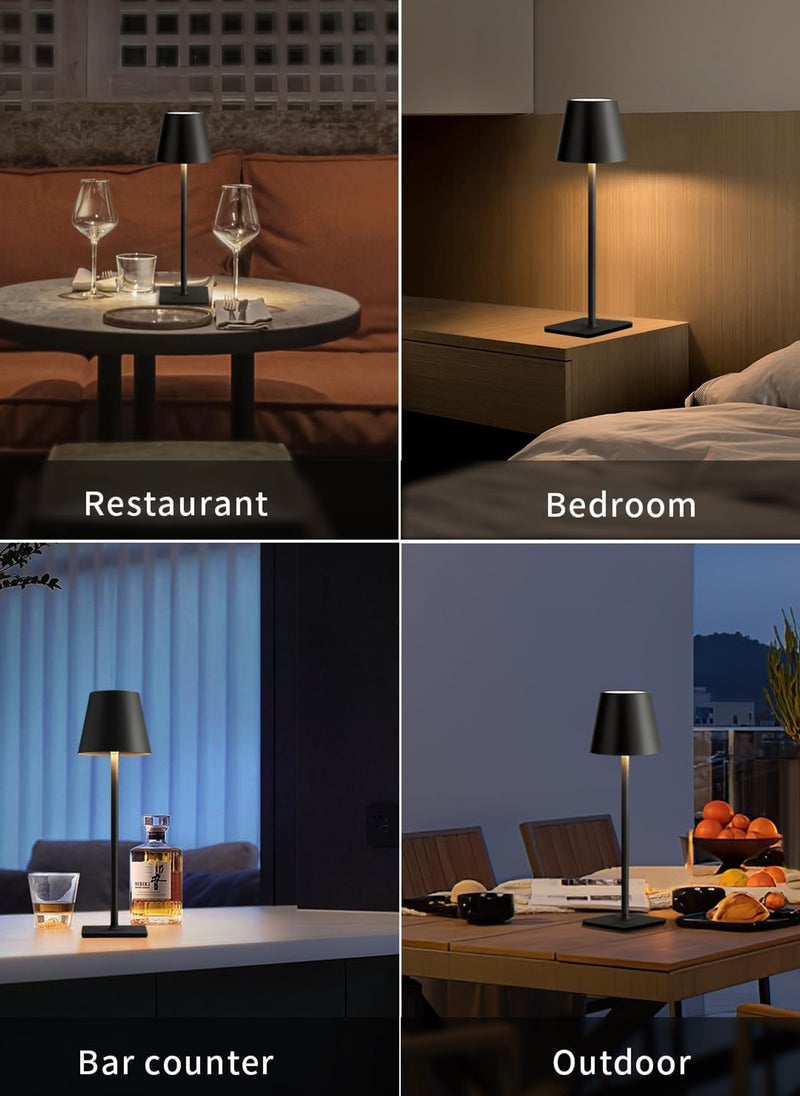 Onelight - LED Rechargeable High-Foot Table Lamp Atmosphere Lamp Night Light, Infinite 3-Tone Lighting, Type-C Interface - Image 1