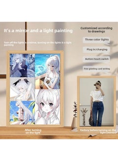 General Mirror Light Painting Witch Travel Irena Cartoon Peripheral Office Photo Frame Decoration Creative Mirror Fill Light-Specifications:jz-31-3 Witch's Journey Irena_monochrome Warm White Without Switch  - Image 4
