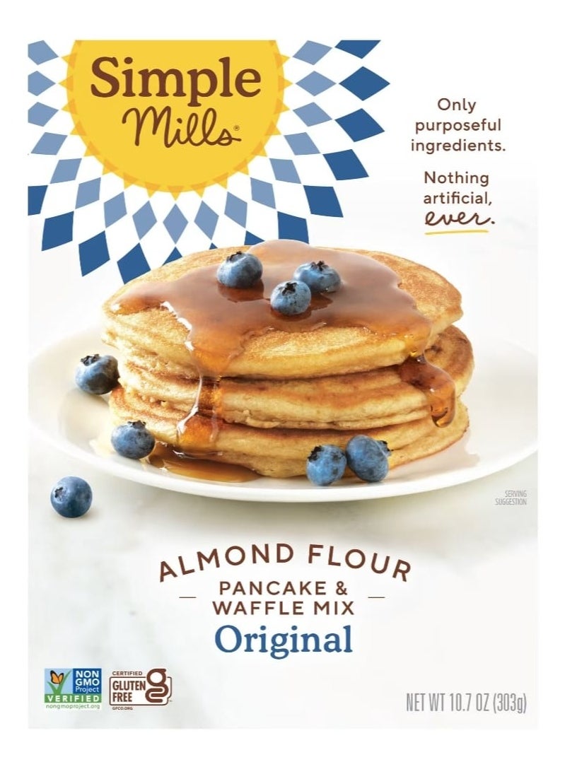 Simple Mills Almond Flour Pancake & Waffle Mix Original 10.7 oz (303 g)  - Image 1