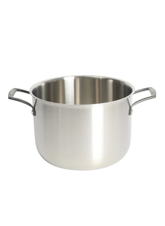 Babish 8 Quart Tri-Ply Stainless Steel Stock Pot with Glass Lid & Black Handles – Dutch Oven, Oven Safe, Dishwasher Safe - Image 5