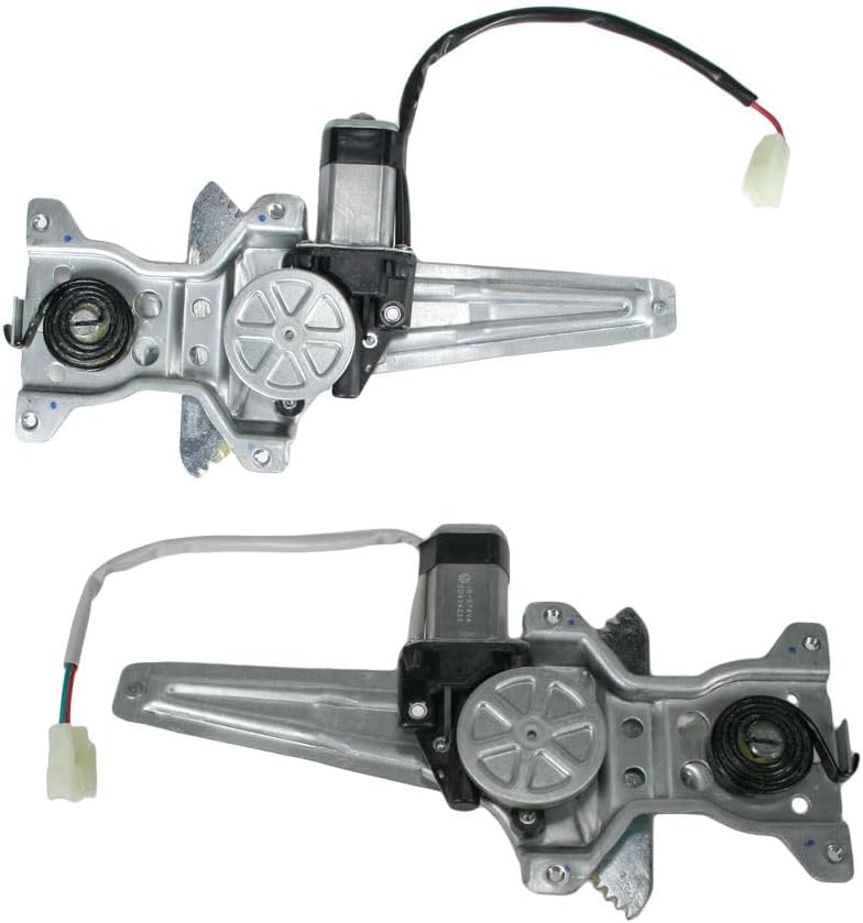 TRQ Rear Power Power Window Regulator & Motor Assembly Set Compatible with 2004-2006 Lexus RX330 2007-2009 RX350 2006-2008 RX400h 2002-2006 Toyota Camry - Image 1