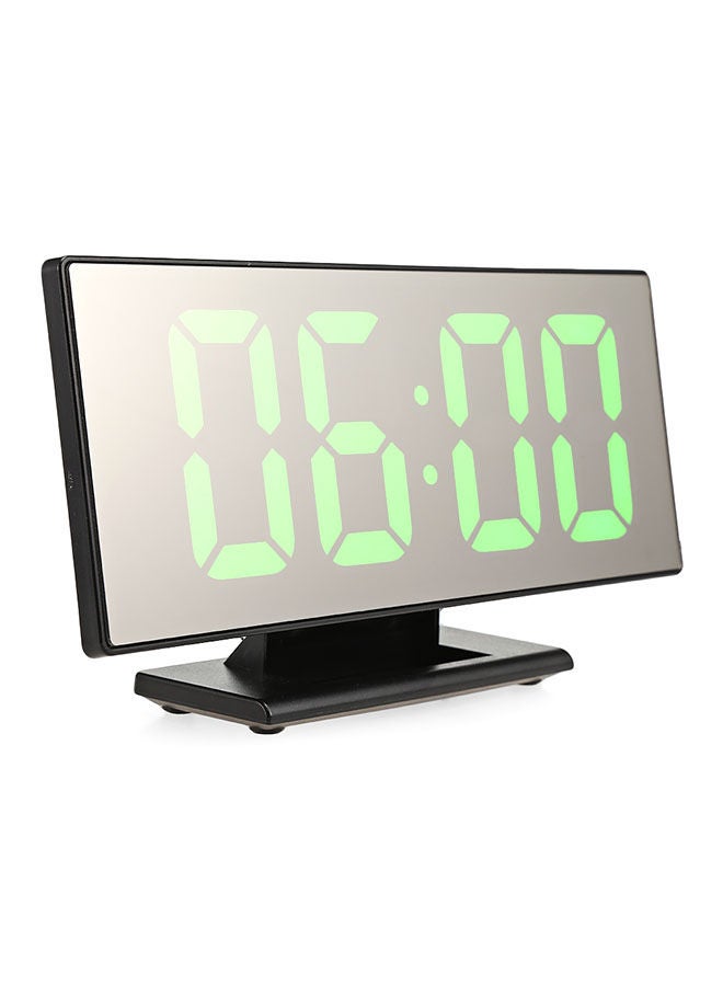 ساعة منبه رقمية بسطح عاكس مع شاشة LED كبيرة متعدد الألوان One Size