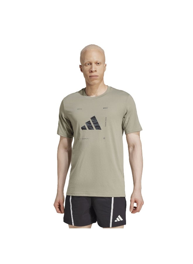Adidas - adidas climacool training camo logo men graphic t-shirt - Image 1