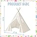 Jamceoceo 4 PCS Teepee Tent for KidsWashable Tapered Kids Teepee TentBohemian Teepee TentsWhite Collapsible Sleepover Tentsfor Boys and Girls Sleepover Pajamas Party Birthday SPA - Image 4