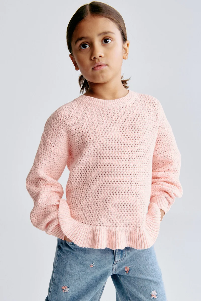 H&M Hole-knit cotton jumper