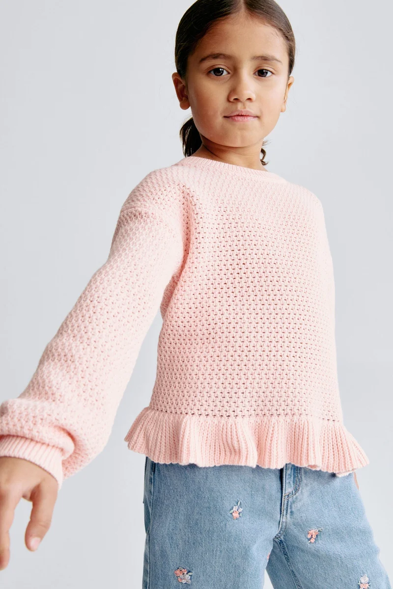 H&M Hole-knit cotton jumper