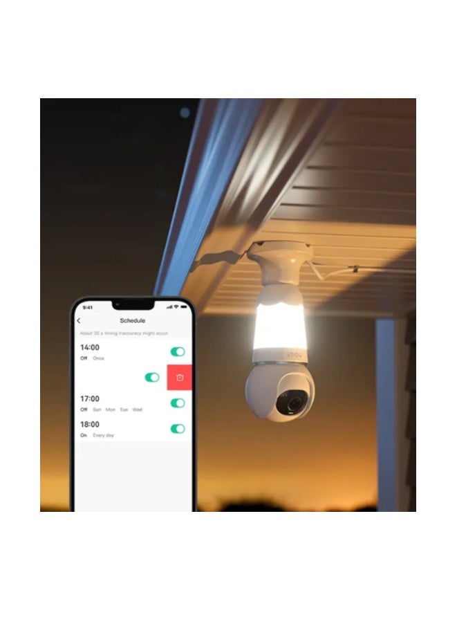 imou Bulb Cam imo Camera 3MP 2k Easy Installation In Any Plug Bulb Without Wire