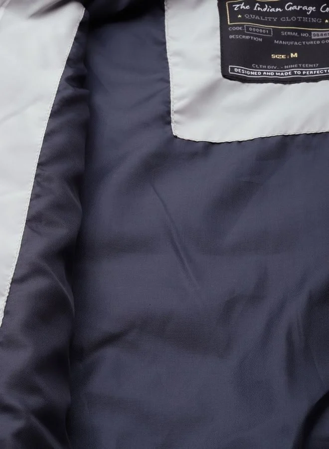 The Indian Garage Co Men Slim Fit Colourblocked Puffer Jackets