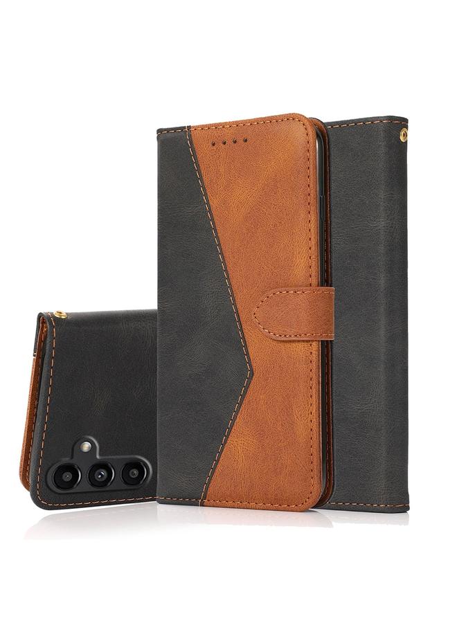 S-TOP Case For Samsung Galaxy A15 Dual-color Stitching Leather Phone Case - Image 1