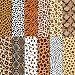 BHNACIER 24 Sheets Animal Print Scrapbook Paper 118x118In Animal Print Pattern Paper African Safari Tiger Giraffe Zebra Cheetah and Leopard Prints Craft Papers Pad Supplies for African Safari Card Making - Image 2