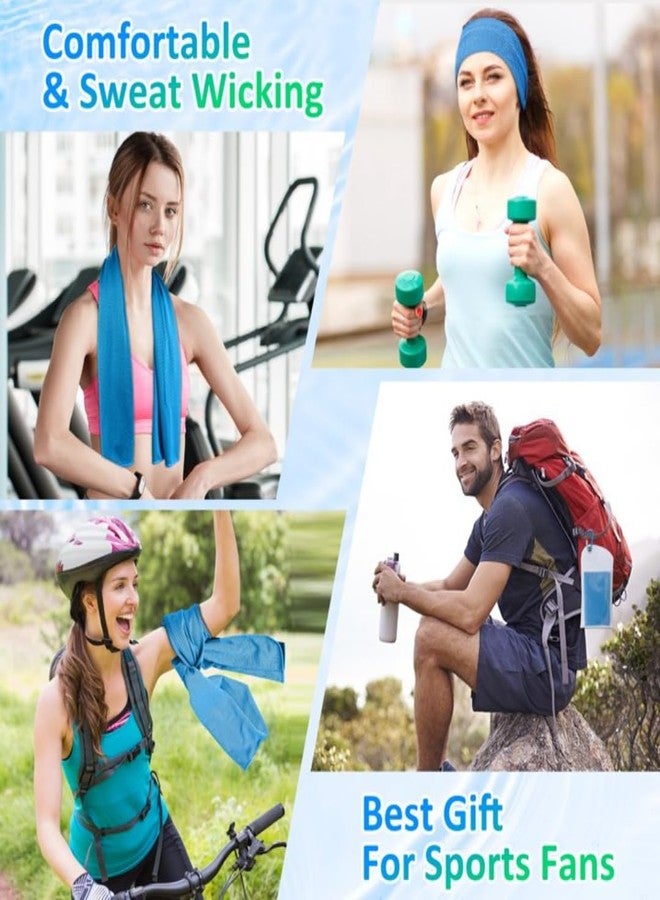 Microshine Microfiber Gym Towel Set of 4 - 500 GSM Super Absorbent, Quick-Dry Sweat Towels for Gym, Yoga, Sports & Workout - Soft, Lightweight, Fast Drying Microfiber Fitness Towels for Men & Women - Image 5