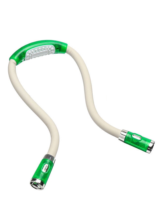 NIBEMINENT Portable U-Shaped LED Flexible Handsfree Hug Neck Reading Book Lamp Green 23 x 18 4centimeter