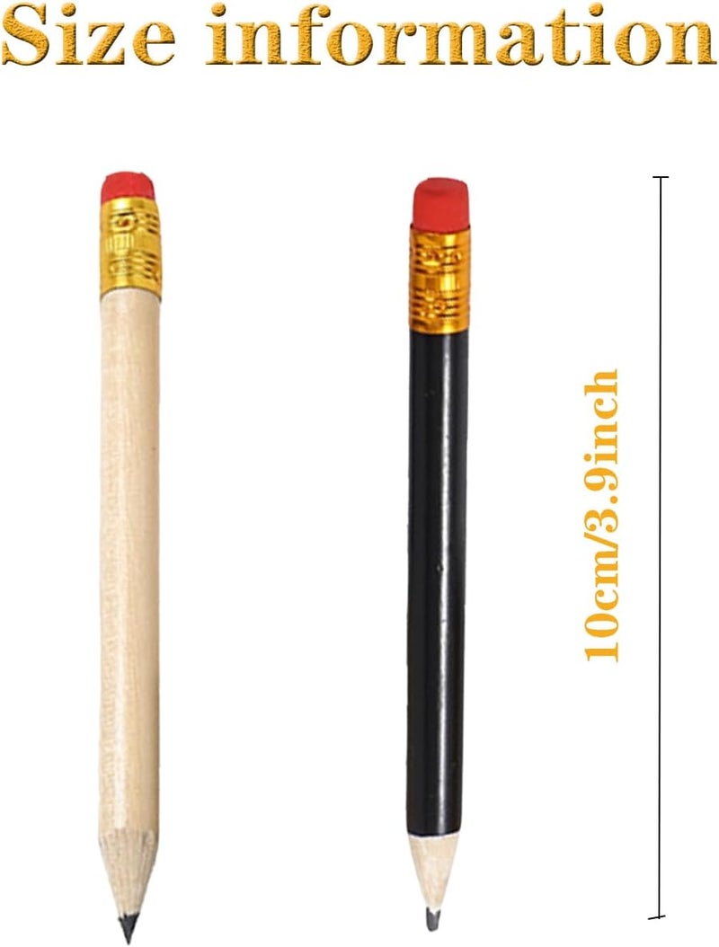 Dancepanda Golf Pencils Bulk,Pre Sharpened Pencils, Mini mall Pencils,Baby Shower Pencils Bridal Shower Pencils Half Pencils(24Pcs) - Image 2