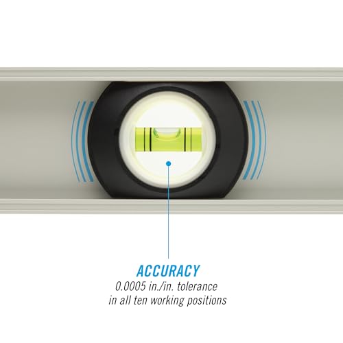 CHANNELLOCK 24-Inch, Professional-Grade Magnetic Aluminum I-Beam Level with 3 Vials, 5100-0024M - Image 2