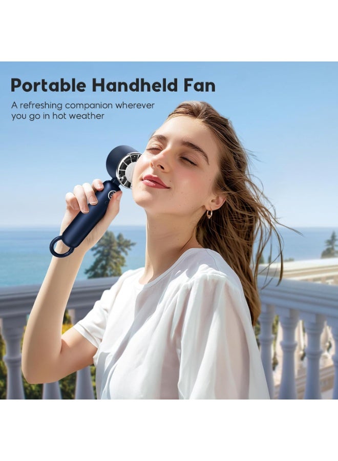 general Portable Handheld Fan, Powerful Hand Held Mini Fan, 3 Speed USB Rechargeable 5000mAh Battery Operated Fan, LED Display, Cooling Personal Fan Gifts for Women, Men, Travel, Camping, Outdoor - Image 5