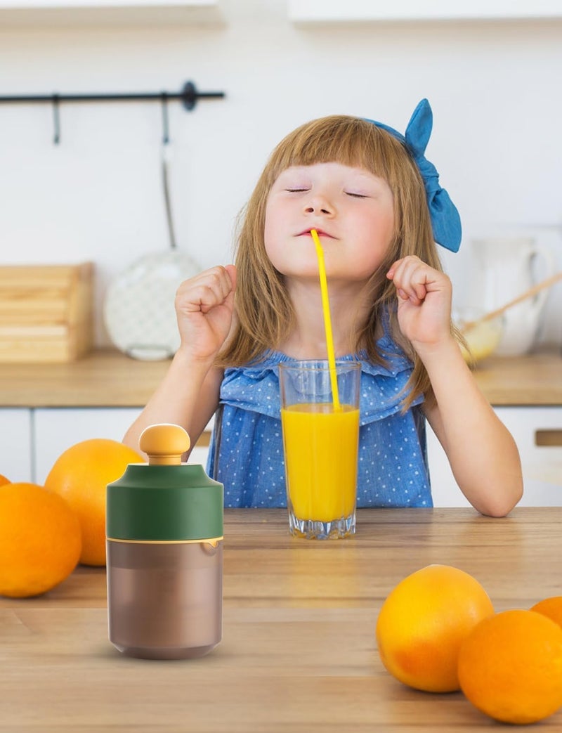 RELEMTRA Glass Manual Fruit Juicer Hand Press Lemon Lime Orange Citrus Squeezer Multifunctional Hand Fruit Press Container 400ML Hand Press Juicer Citrus Squeezer Cold Press Juice Press - Image 5