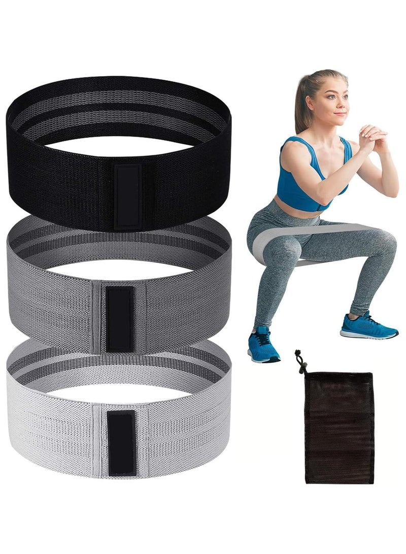 KIIUMI 3 Pcs Resistance Loop Bands Set , Resistance Bands for Working Out,or Women/Men for Gym Exercises and Yoga, Resistance Band Set for Squat Glute Hip Legs and Butt Training  - Image 2