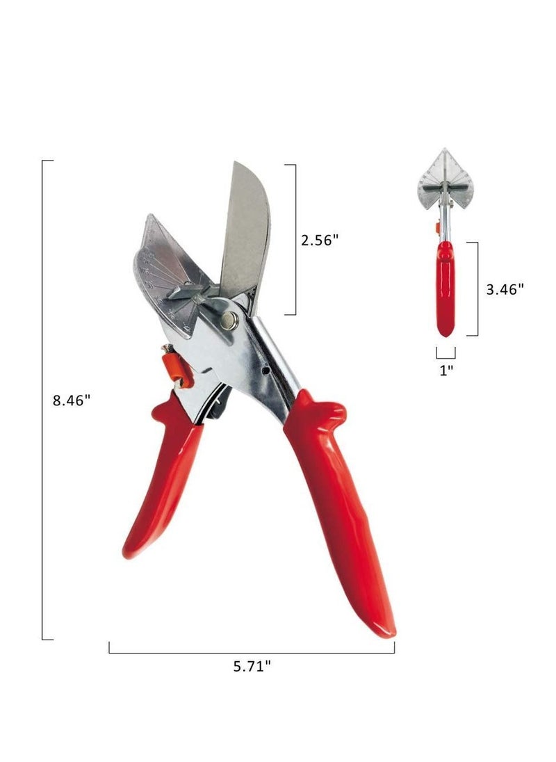 Y&D Sharp Multi Angle Miter Shear Cutter, Adjustable at 45 to 135 Degree, Safety Lock Hand Tools for Accurate Cutting of Plastic, Rubber, Wood, Decorative Moldings, PVC, Tile Edges, Trim(Orange)  - Image 5