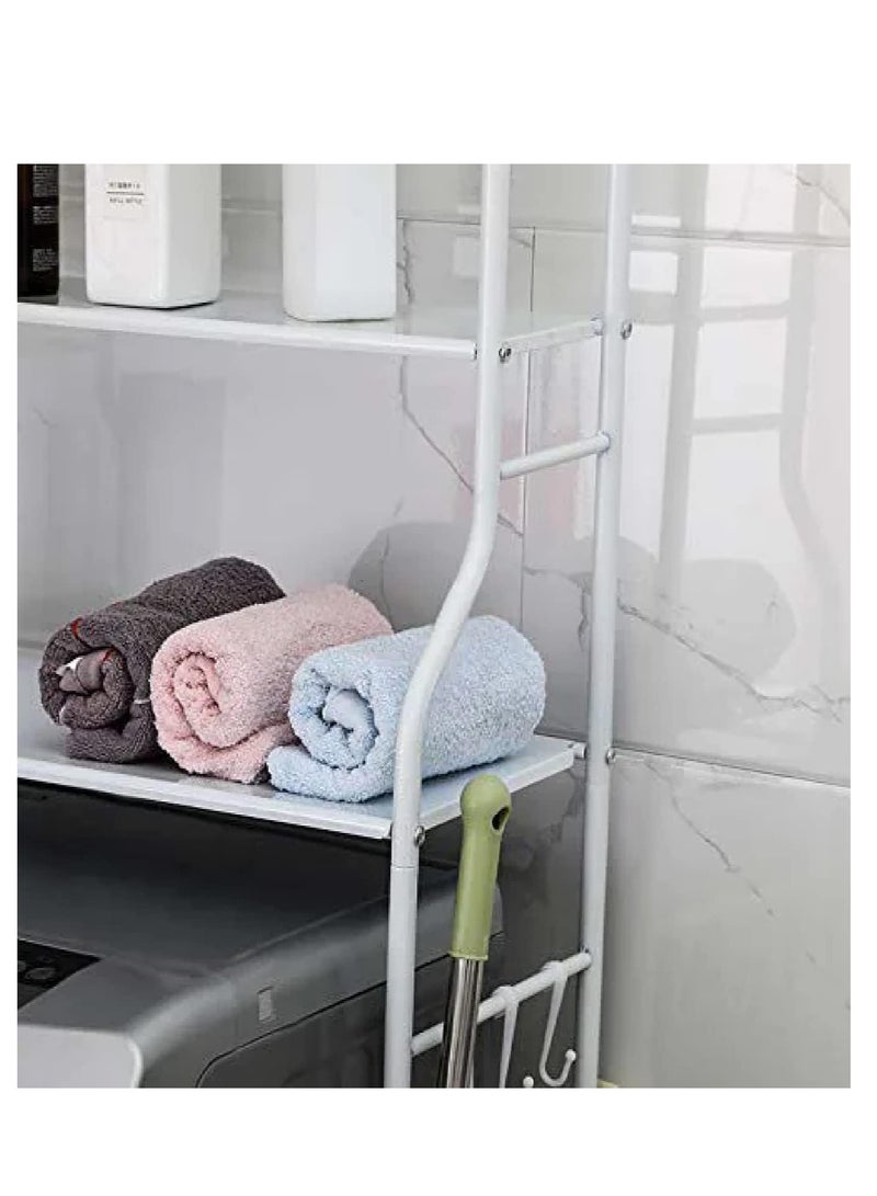 ELTRAZONE 3 Layer Metal Washing Machine Storage Shelf Rack,Space Saver Shelf Organizer Holder - Image 5