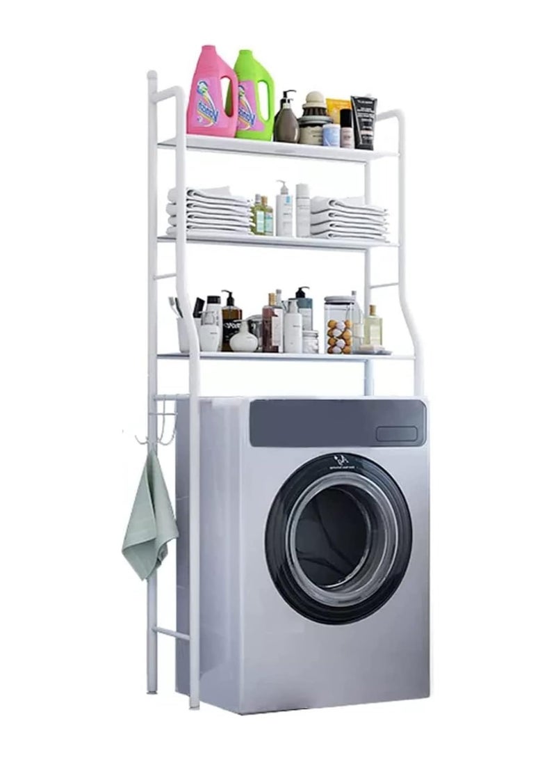 ELTRAZONE 3 Layer Metal Washing Machine Storage Shelf Rack,Space Saver Shelf Organizer Holder - Image 4