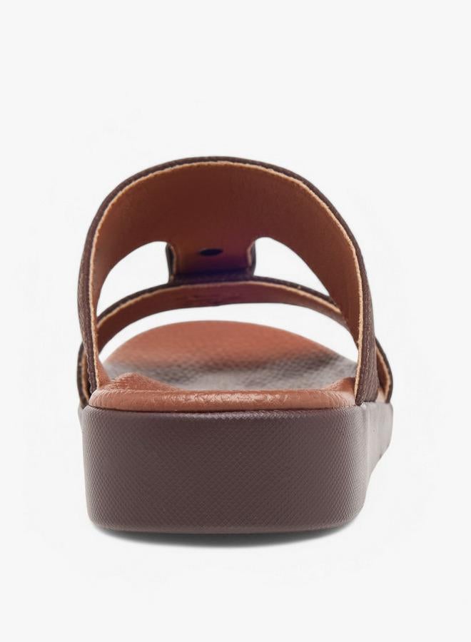 LBL by Shoexpress Boys Textured Slip-On Arabic Sandals with Accent Detail Ramadan Collection - Image 4