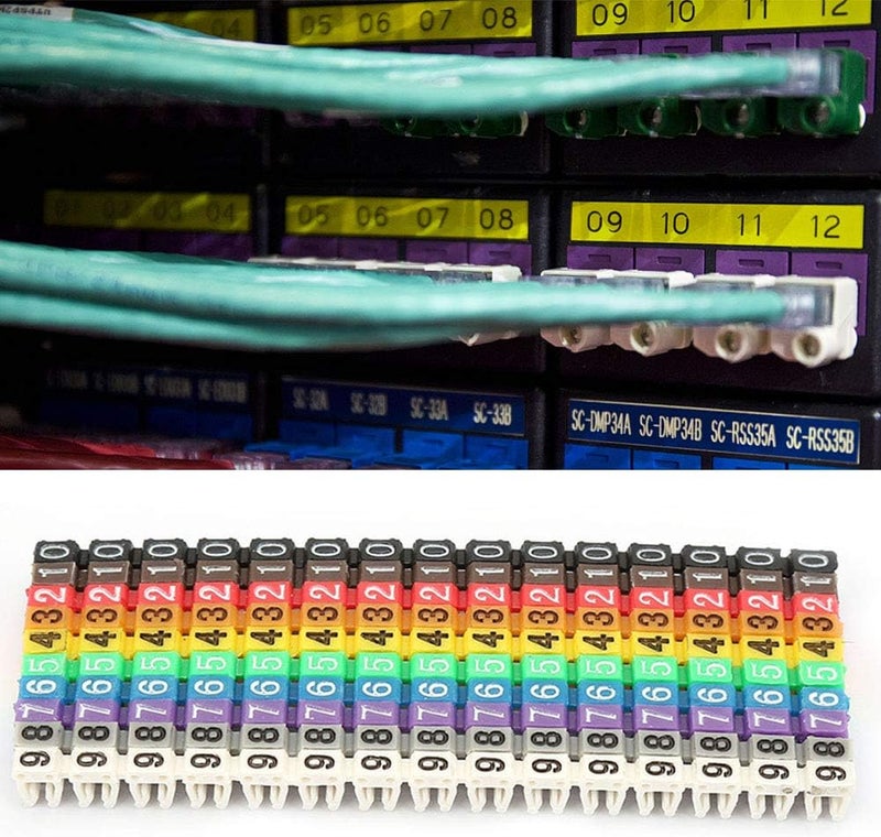 Gavigain Colorful Digital Number Tube Wire Number Label Tube Cable Marker(150PCS KCM-1.5MM) - Image 3