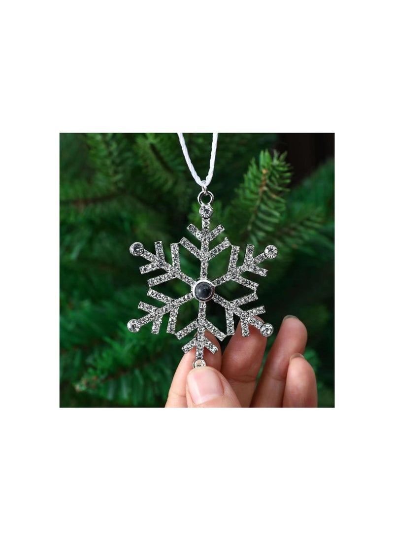 Generic - Photo Projection Ornament，Personalized Photo Christmas Ornaments，Personalized Photo Ornaments， Hanging Snowflake Projection Pendant，Memorial Decoration Gifts (1PCS-Rose Gold) - Image 1