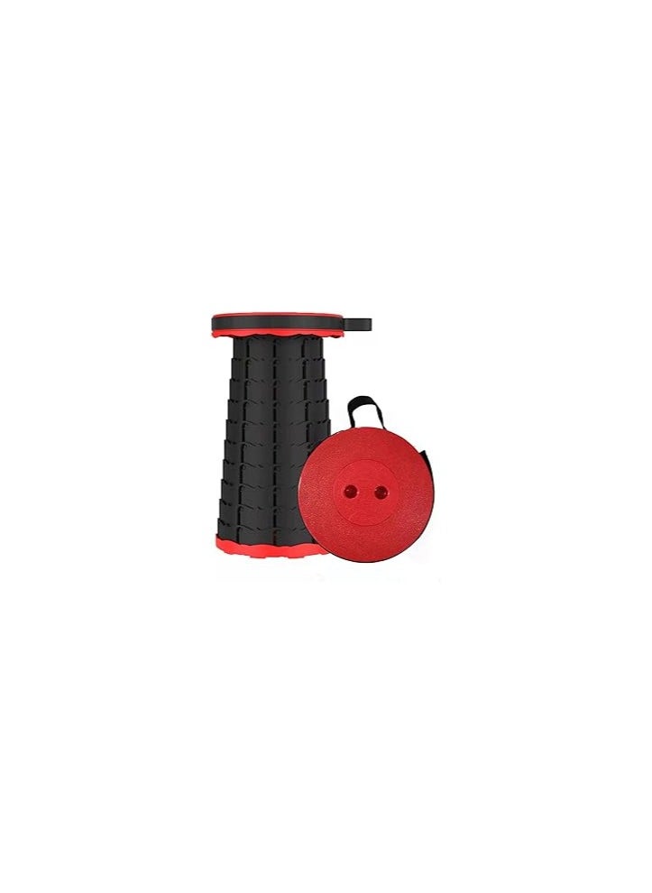 Generic VERSCOS Retractable Folding Stools Portable Plastic Stool Travel Seat Telescopic Plastic Stool Shrinkable Camping Fishing Garden Folding Chair  - Image 2