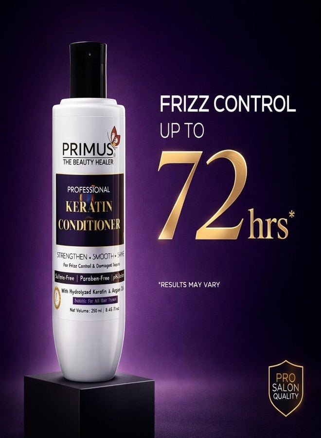 Primus Professional Keratin Conditioner 250ML - Salon Smooth Hair Treatment for Frizz Control & Damage Repair - Image 5