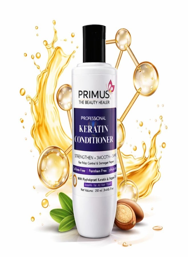 Primus Professional Keratin Conditioner 250ML - Salon Smooth Hair Treatment for Frizz Control & Damage Repair - Image 1