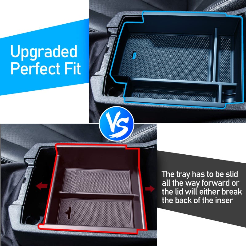 DIAMOOKY Upgraded Center Console Organizer for Toyota 4Runner 2024 2023 2022 2021 2020 2019 2018 2017 2016-2010 Full Size Tray Interior Accessories, Insert Armrest Box Secondary Storage ABS Material - Image 2