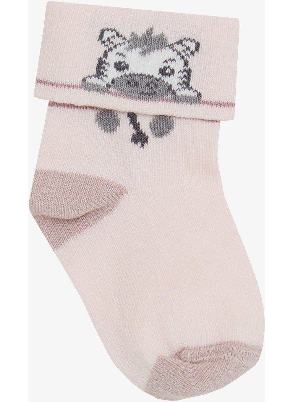 Katamino - Baby Girl Socks 2-Piece Cute Kitten Printed 0-24 Months, Mixed Colors - Image 1
