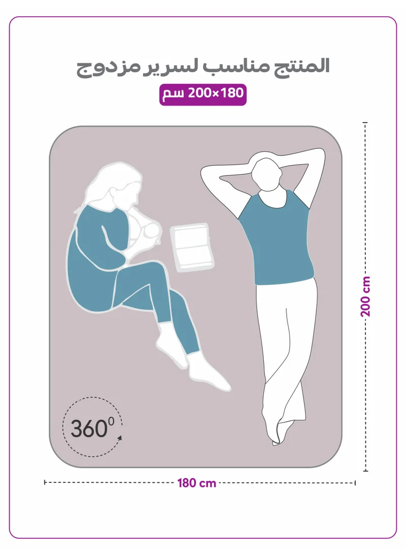Donetella Hushed Violet 1 Pcs King Fitted Sheet 180x200 cm | OEKO-TEX Certified Brushed Microfiber Deep Pocket Sheet with All Around Elastic | Ultra Soft, Wrinkle Resistant, Easy Care, Safe for Sensitive Skin  | Best Price UAE