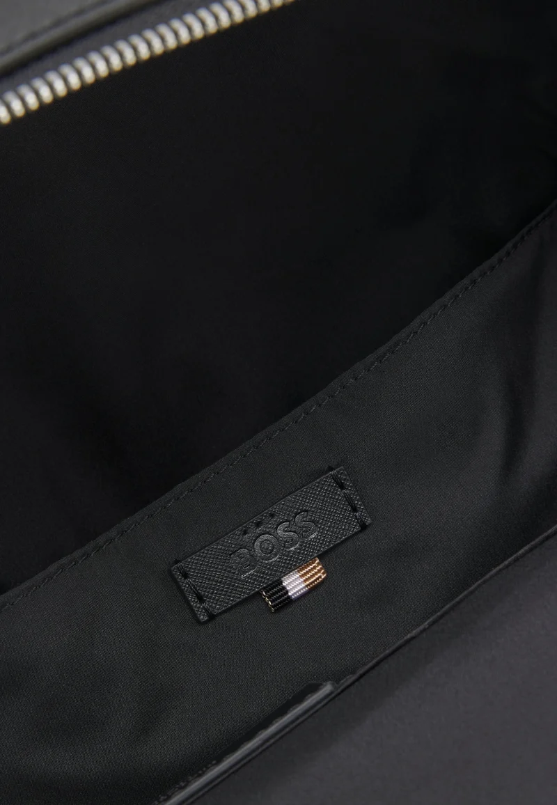 BOSS Black Structured backpack with polished logo lettering for Men | Best Price UAE