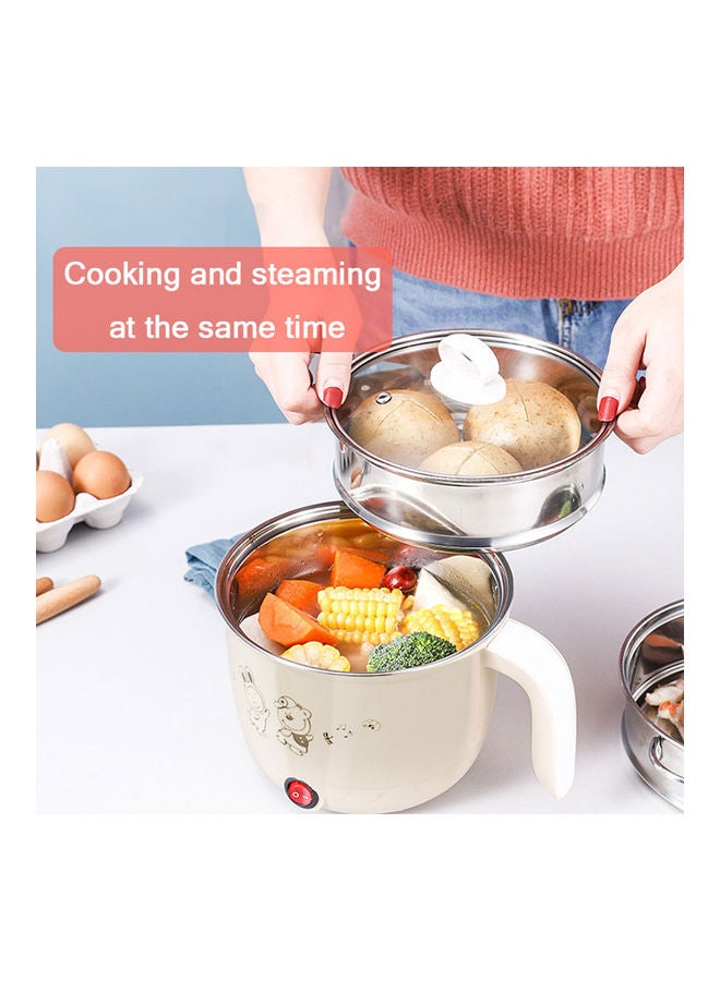 Aknur Stainless Steel Steamer Noodles Soup Maker Hot Pot 0.0 ml S4-2166 Pink - Image 2
