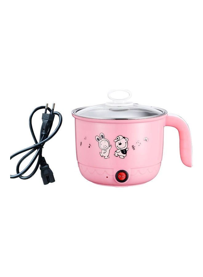 Aknur Stainless Steel Steamer Noodles Soup Maker Hot Pot 0.0 ml S4-2166 Pink - Image 1