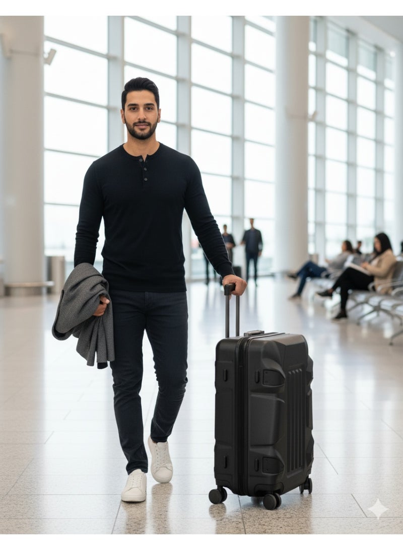 Skycare 20" Extendable Carry-On Luggage with USB Port, 4 Spinner Wheels, Lock & Laptop Compartment | Airline Approved, Lightweight & Durable - Image 4